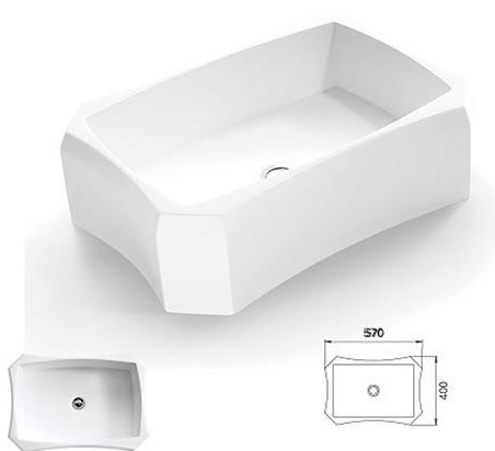 OA015 Square vessel bathroom product