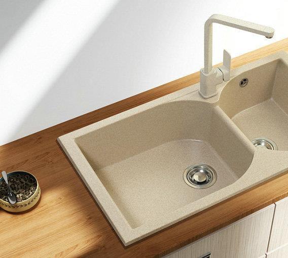 OC802 Double bowl - cream bathroom product