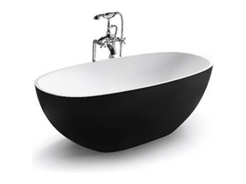 OE001 Oval - matte black bathroom product
