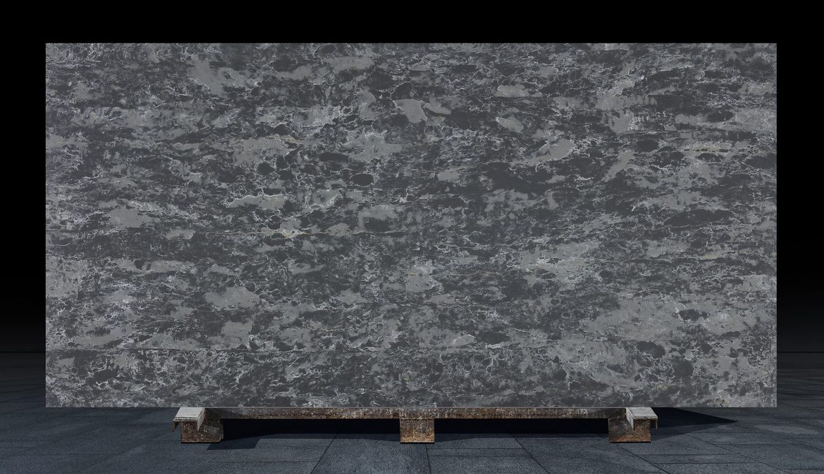 Concrete Ardesia quartz slab, CN8012