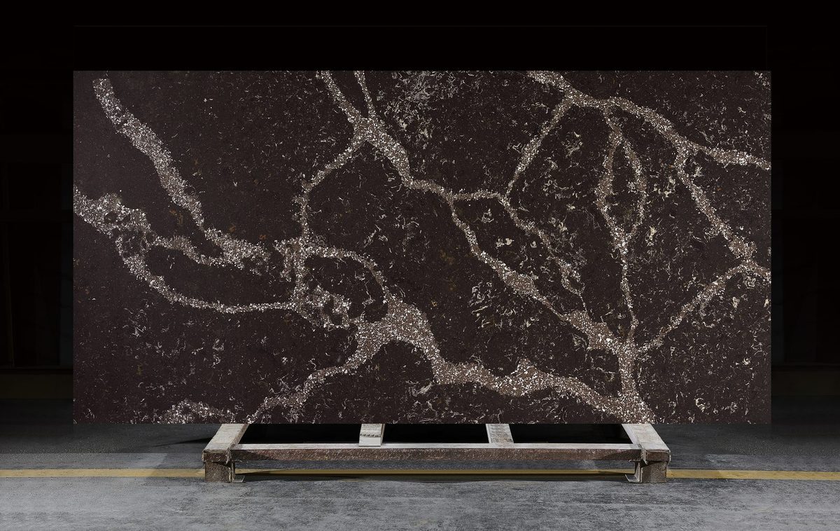 Emperador Tierra quartz slab, CN7013